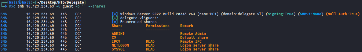 Delegate Nmap