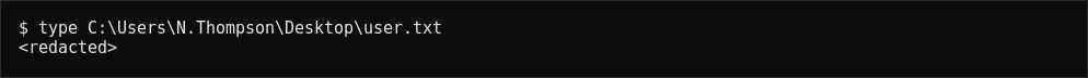user.txt captured