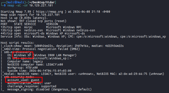 Initial Nmap